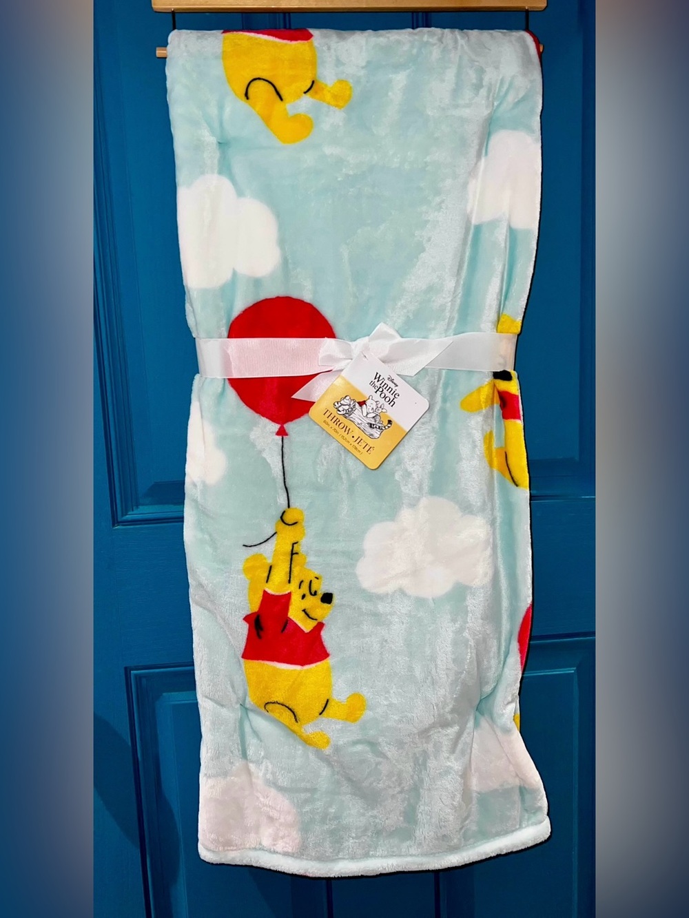Disney Winnie the Pooh plush throw Blanket NWT